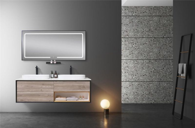 Nicemoco European Hot-Selling LED Mirror Light Bathroom Furniture Three Drawers -1600mm