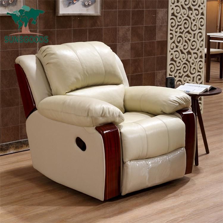 Chinese Sofa Furniture Factory Wholesale PU Leather Recliner Sofa Home Furniture