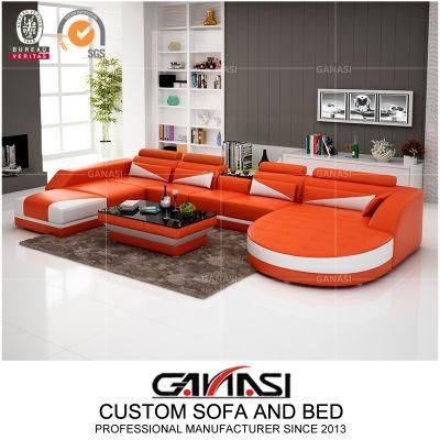 European Style Exporting U Shape Leather Sofa Furniture