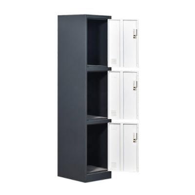 Modern Metal Gym Furniture 3 Doors Steel Cabinet Storage Locker Manufacturers