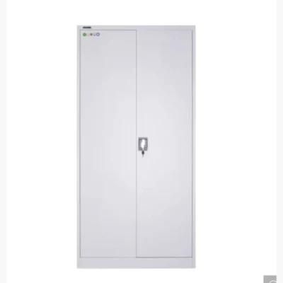 Modern Style Two Door Swing Full Height Metal Cupboard Cabinet for Office Home