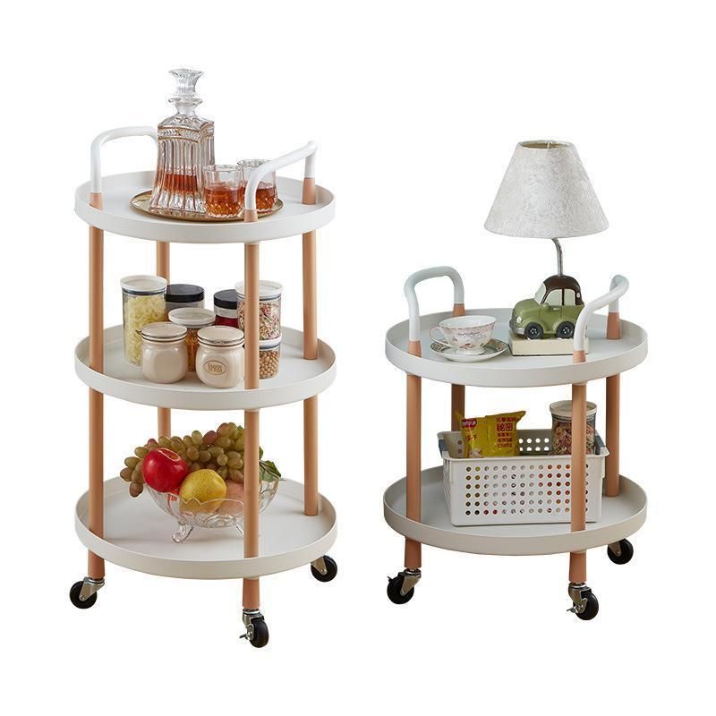 Modern Simple Design Utility Home Kitchen White 3-Tier Storage Rack