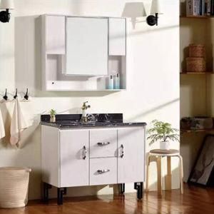 Modern White Floor Mounting MDF Bathroom Vanity