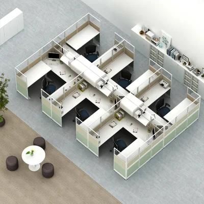 Combination Office Furniture Simple Modern 4/ 6 Person Office Desk Work Station Staff Desk