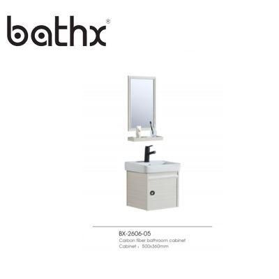 Modern Design Household Furniture Carbon Fiber Bathroom Cabinets Vanity 50cm