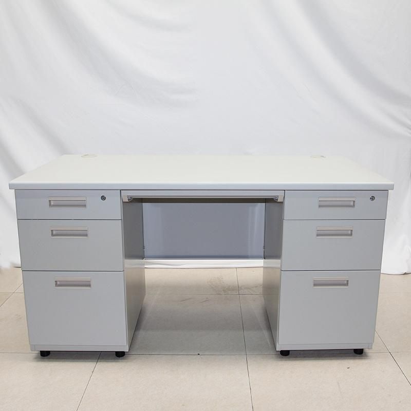 Medium Duty Office Table with 6 Drawers