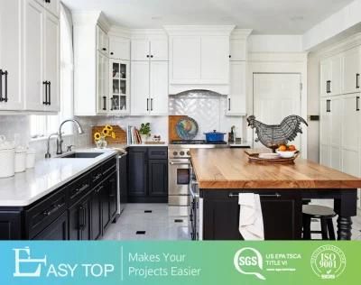 High Quality Black and White Wooden Kitchen Cabinet Furniture Kitchen