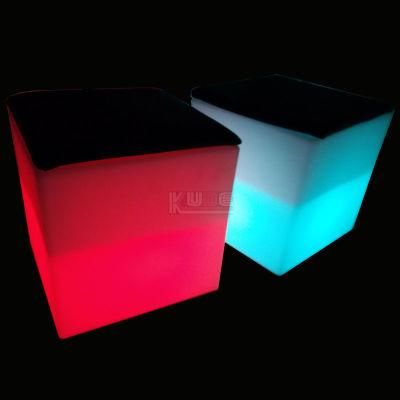 Cube Semi-Hollow Outdoor/Indoor Rechargeable LED Light Furniture