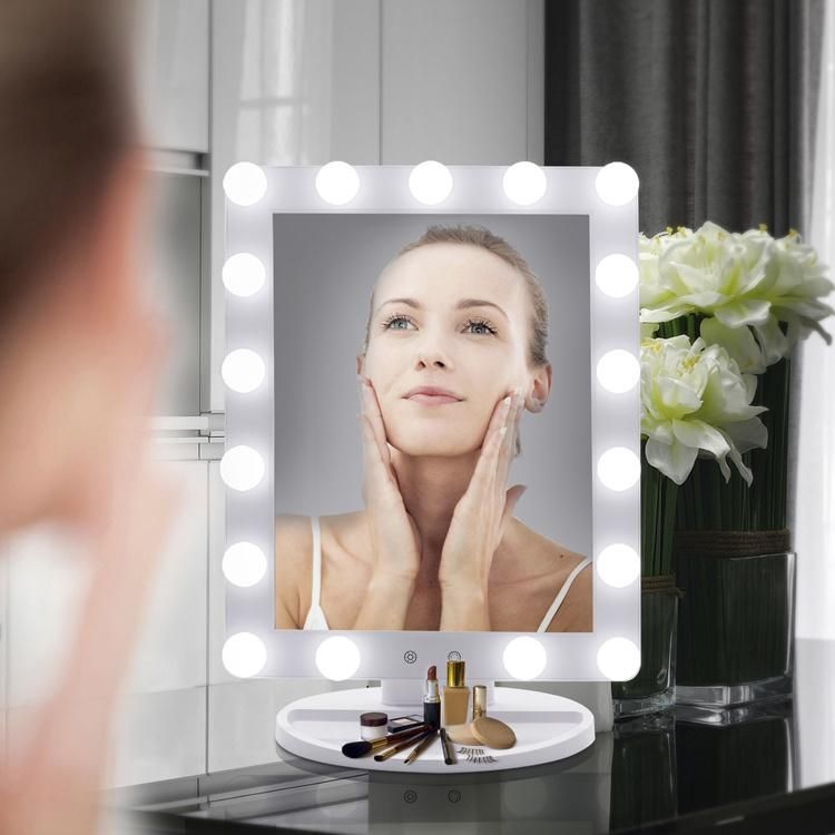 Dimmable Bulbs Hollywood LED Illumination Vanity Makeup Mirror