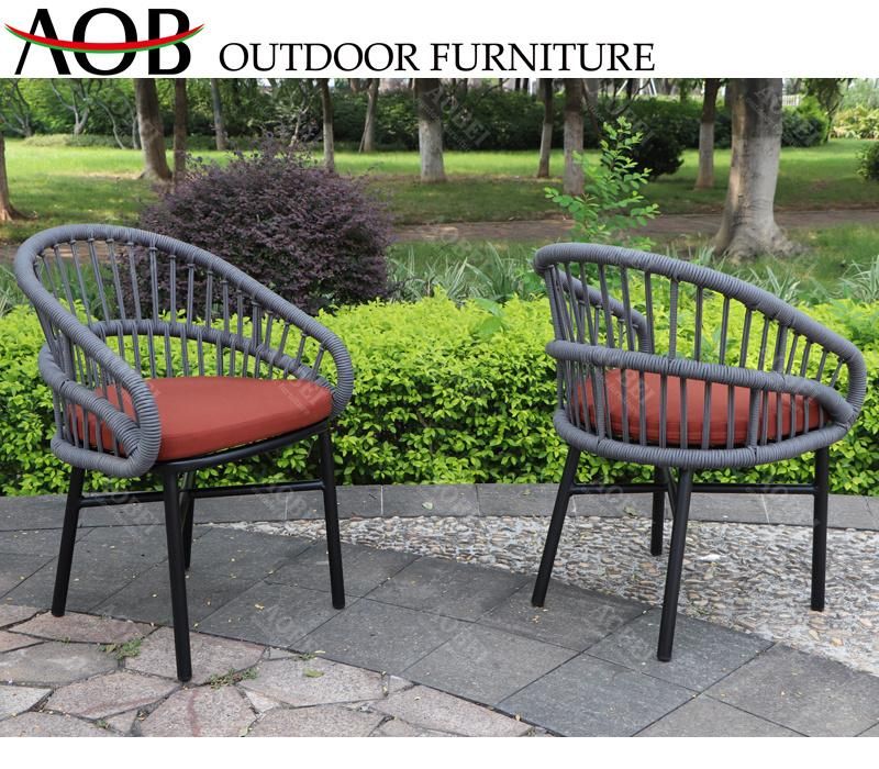 Contemporary Modern Outdoor Garden Patio Resort Hotel Villa Restaurant Rope Dining Furniture Chair