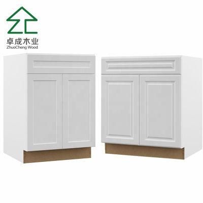 Flat Pack American Antique White Custom Kitchen Cabinet Design