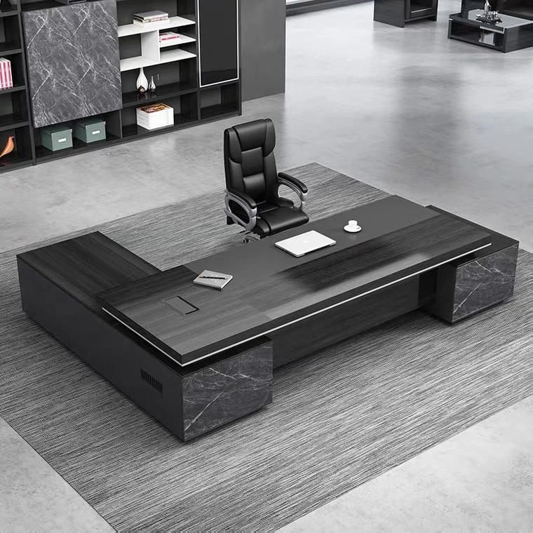 Wooden Feet Movable Manager Executive Office Desk