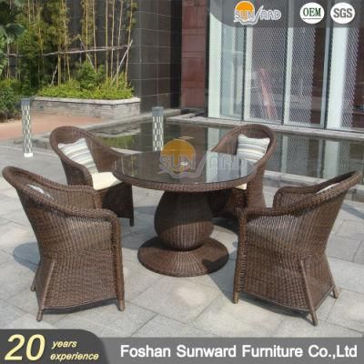 Us Style Luxury Patio Aluminium Leisure Dining Set Restaurant Home Table and Chairs Hotel Garden Outdoor Dining Furniture