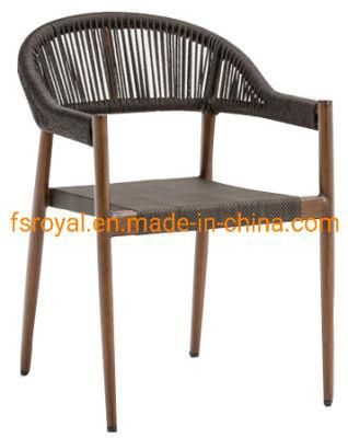 Modern Coffee Shop Furniture Outdoor Rattan Backrest Leisure Chair