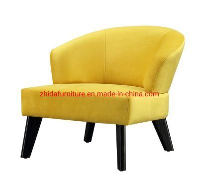 Yellow Fabric Leisure Style Single Home Furniture Fabric Leather Chair