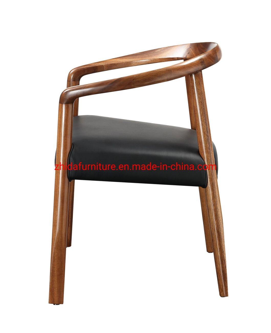 Modern Bedroom Desk Chair Walnut Wood Coffee Shop Reception Area Chair
