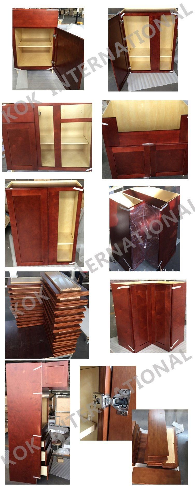 American Style Kitchen Cabinet Bamboo Shaker Lzy36