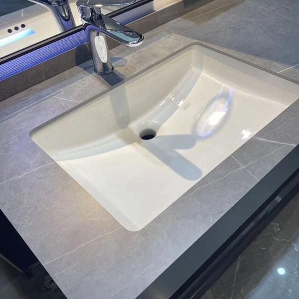 Modern Minimalist Rock Board Bathroom Cabinet Combination Nordic Smart Light Luxury Vanity