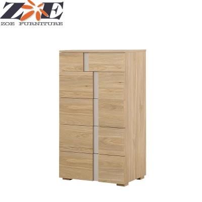 Modern MDF with Melamine Bedroom Storage Cabinet with Five Drawers