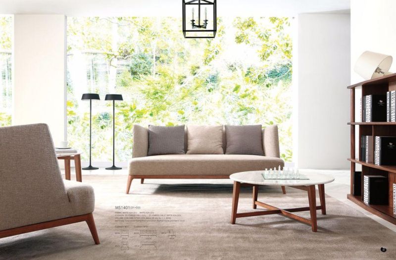 Living Room High Quality Genuine 1+2+3 Fabric Sofa