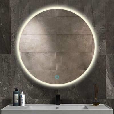 Modern Anti Fogger Light Frameless Bathroom LED Wall Hung Mirror