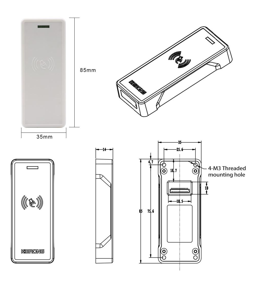 KERONG Hot-selling  RFID Card Bluetooth APP Smart Cabinet Lock Gym Locker Latch