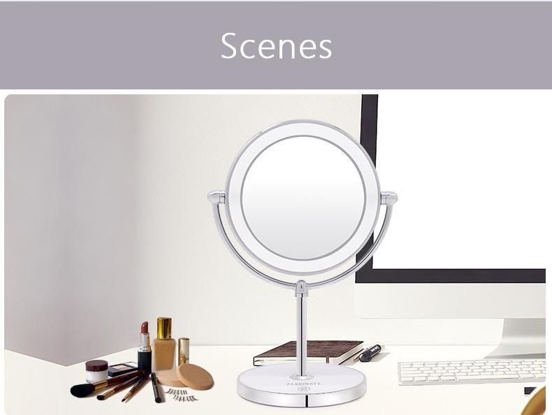 Desktop Silver Mirror Classic Design Makeup Tabletop Vanity Mirror
