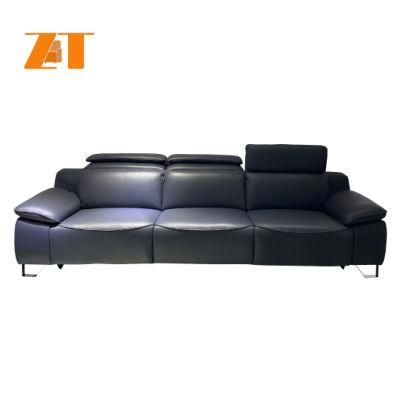 Foshan Modern Style Couch 3 Seater Corner Living Room Leather Sofa