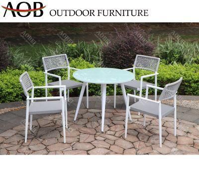 Outdoor Modern Garden Hotel Resort Cafe Restaurant Apartment Villa Bistro Stackable Dining Furniture