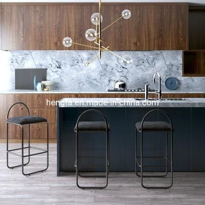 Factory Customized Home Furniture Modern Metal Steel Base Bar Chairs