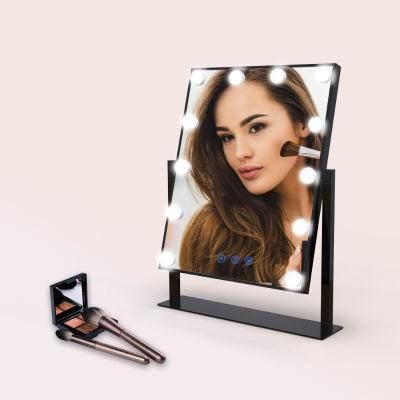 40*50cm Cosmetic Table Vanity Hollywood Makeup Mirror with Iron Base