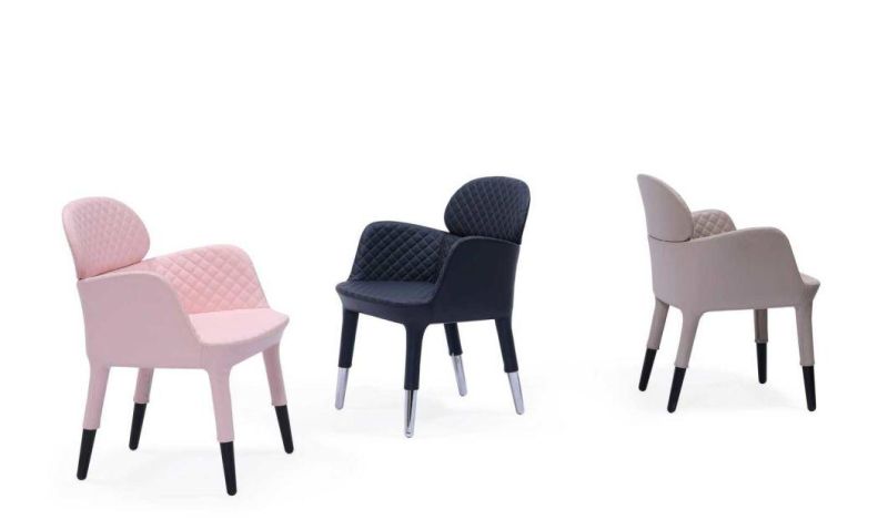 Luxury Moulded Foam Cafes Dining Chair with Castors