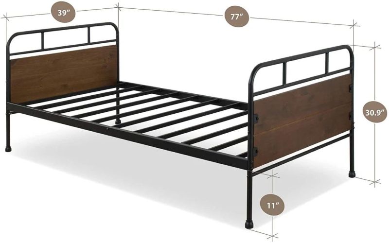 Modern Cheap Metal Frame Wrought Iron Sofa Day Bed