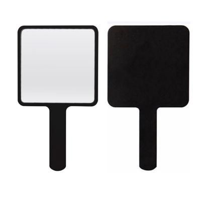 Small Size Plastic Square Hand Mirror Logo Printing Cosmetic Makeup Mini Handheld Mirror