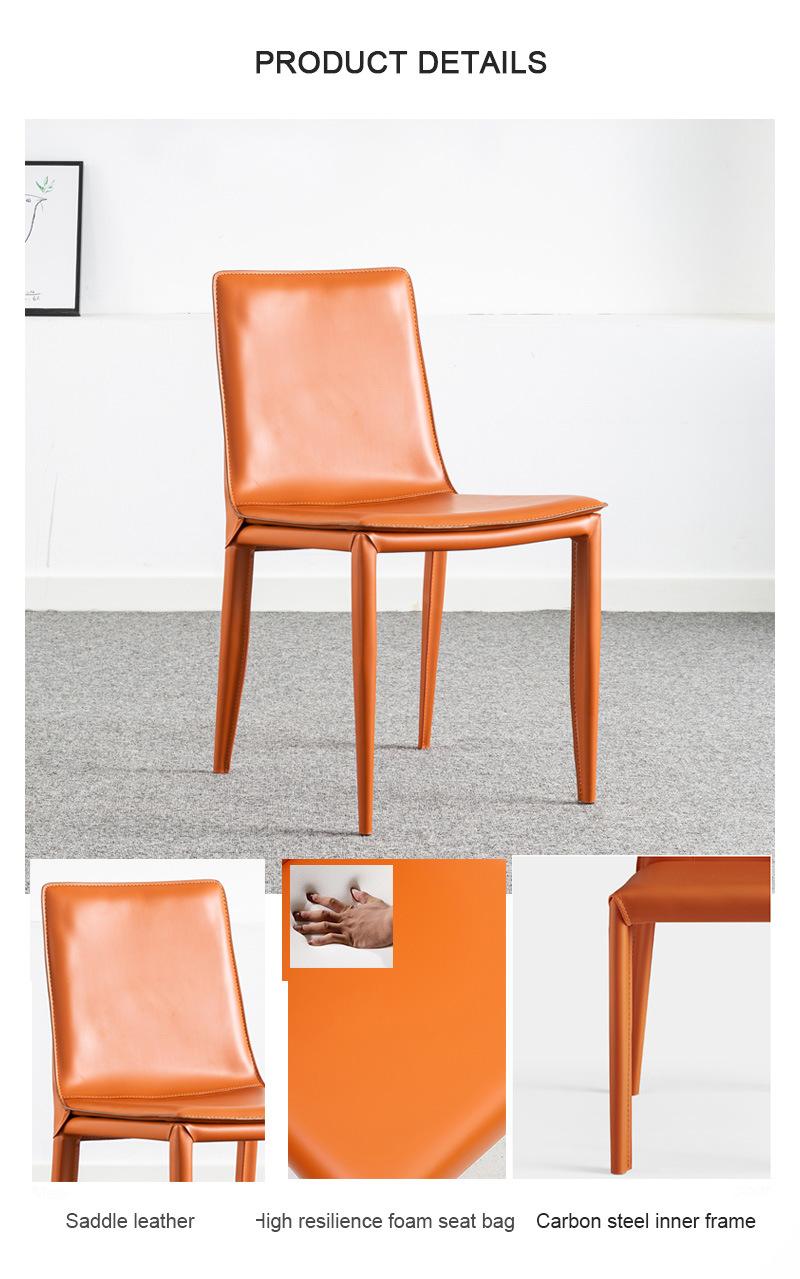 High Quality Luxury Meeting Room Modern Metal Legs Dining Chair