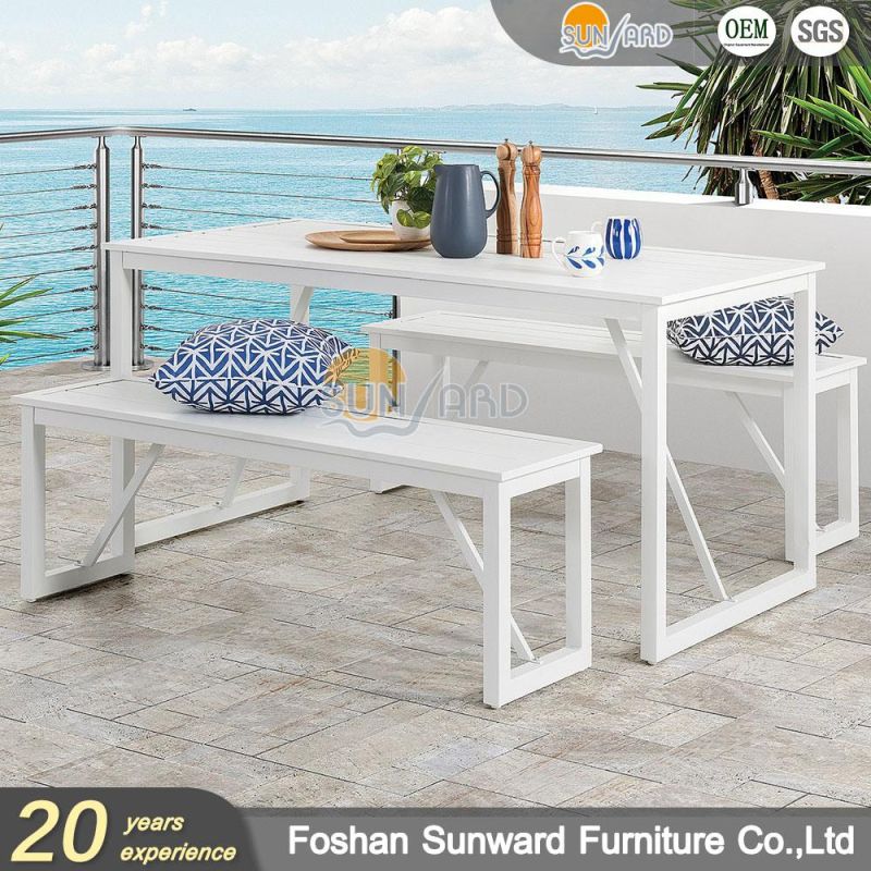Metal Aluminum Balcony Courtyard Cafe Leisure Outdoor Dining Patio Furniture