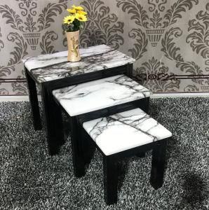 Cheap Modern Living Room Furniture Center Nesting Marble Coffee Table Set