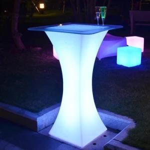 LED Light Furniture Cheap Outdoor Garden Table for Sale