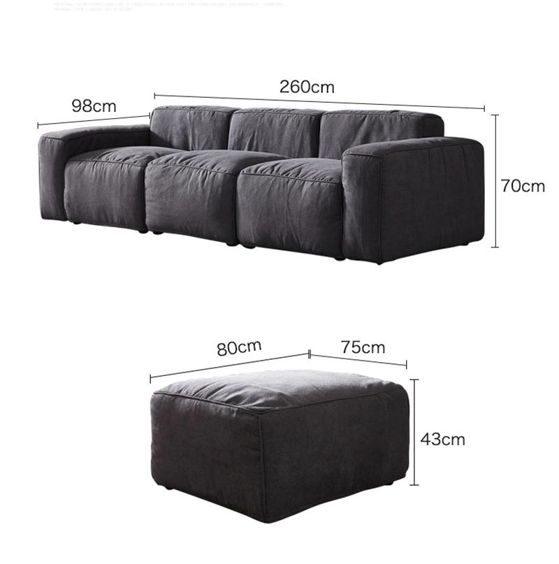 Grey Modern Design Lounge Fabric Home Furniture Couch 1-3 Seaters Living Room Sofa