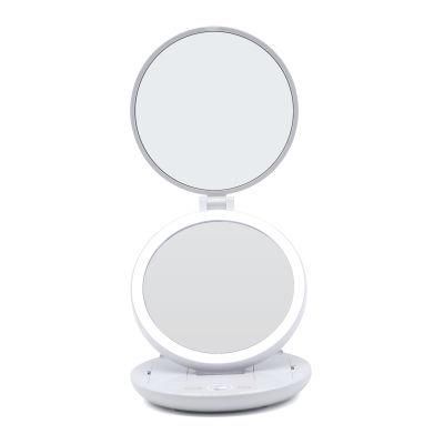 Lovely Tri Fold Compact Cosmetic Makeup Round Pocket Mirrors