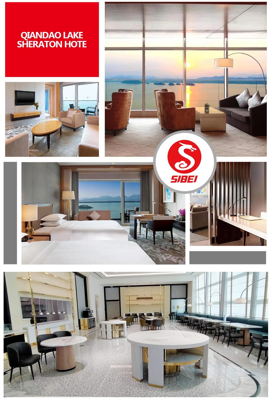 Commercial Wooden Hotel Bedroom Living Room Furniture for 5 Star Hospitality Resort Villa Apartment