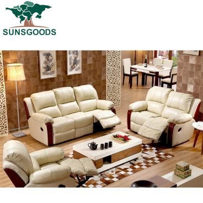Modern Leisure Leather/Fabric Conferance Sofa for Living Room with Solid Wood Frame