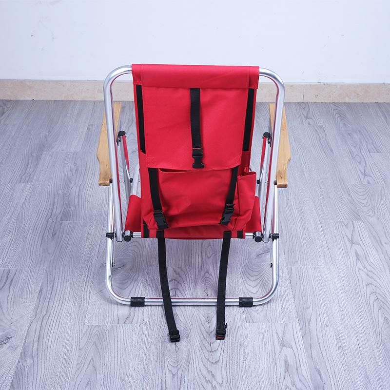 Adjustable Steel Folding Beach Chair with Armrest