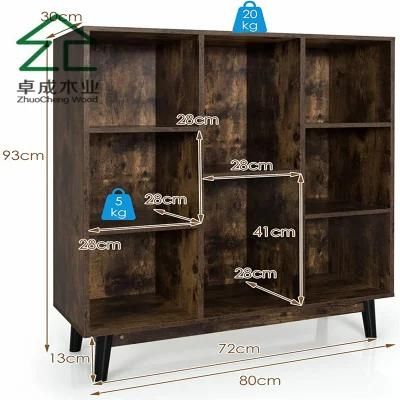 Simple Design Wooden Wall Shelf Home Furniture Bookshelf Shelf