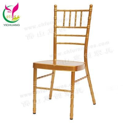 Yc-A80-01 Hot Selling 2020 Stacking Gold Metal Chiavari Chair for Wedding