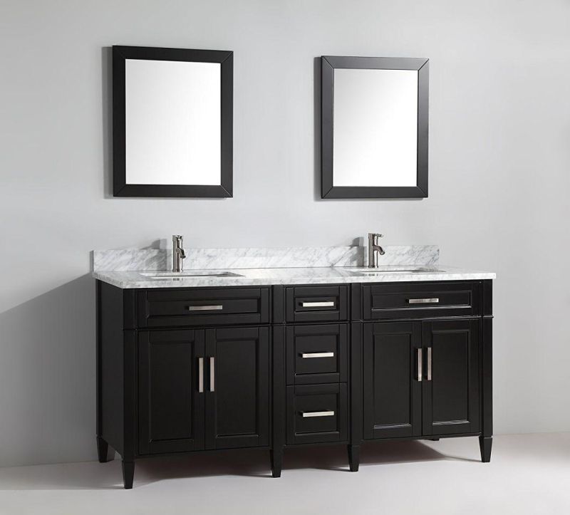 Wholesale New Design Grey 72" Double Sink Bathroom Cabinet
