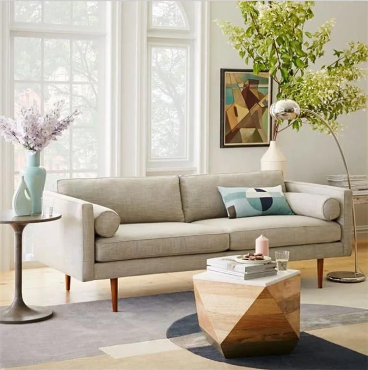 Nordic Home Living Room Furniture Leisure Fabric Modern Sofa Lounge Sofa