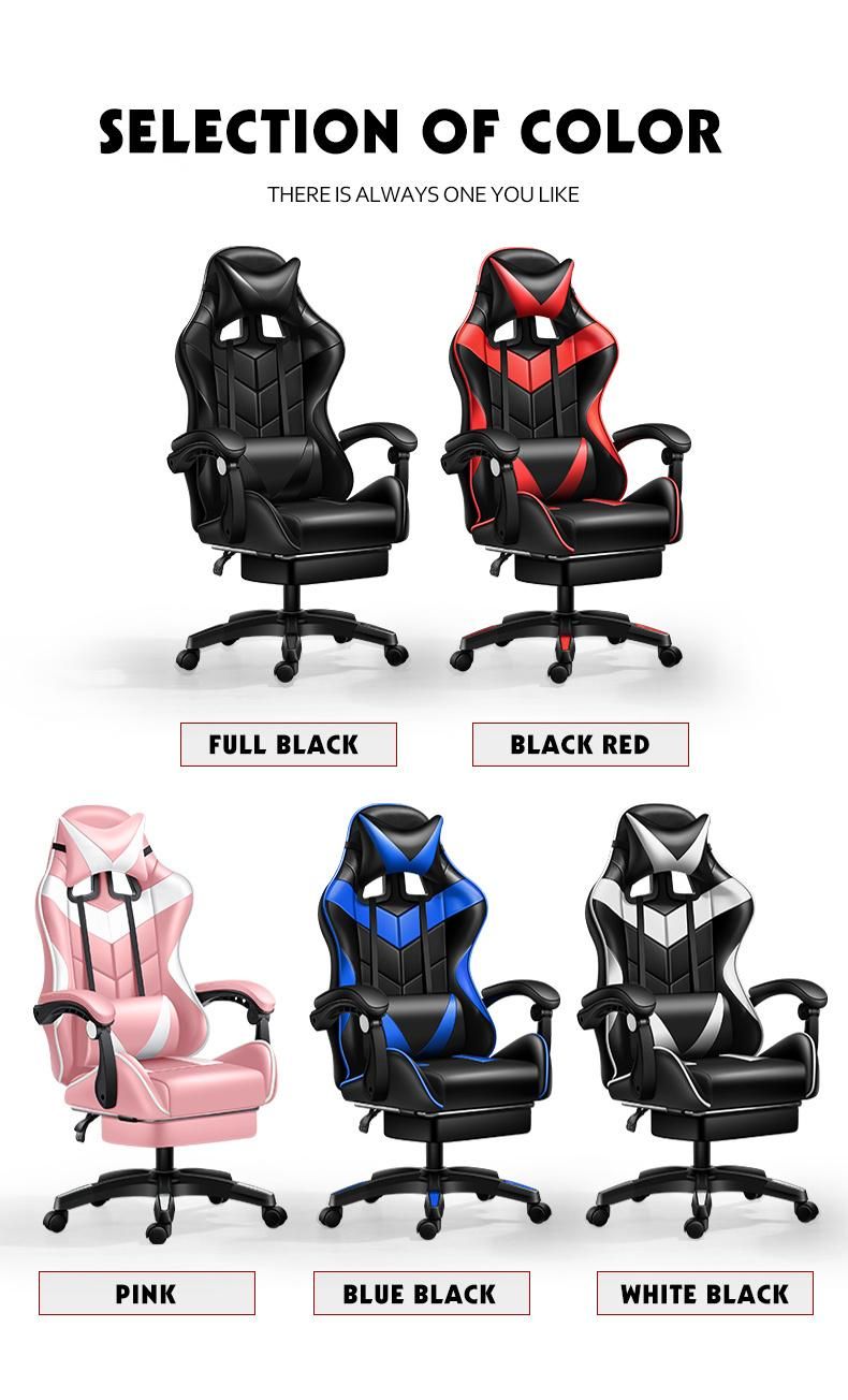 Top Sale China Manufacturer Fast Delivery Swivel Racing Computer Game Silla Gamer Gaming Chair with Legrest