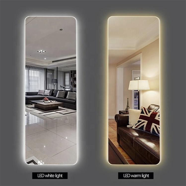 Beauty Hair Salon Furniture Wholesale Backlit Light Smart Large LED Full Length Mirror