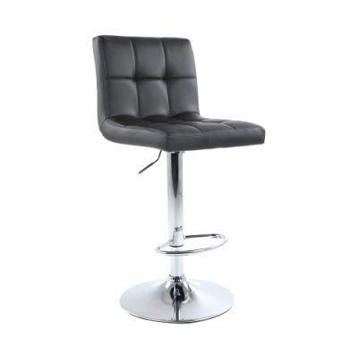 Cheap Modern Chairs PU Seat Bar Stool Adjustable Chrome Bar Chair